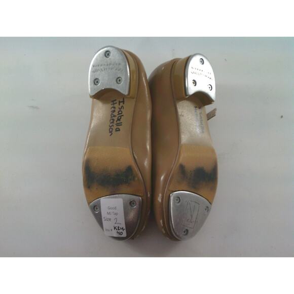 Dance Tap Shoes Revolution Big Kids 2M Mary Jane Leather Buckle Student - Picture 2 of 5